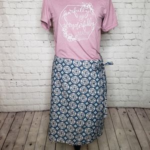 Mata Traders Wrap Block Print Skirt